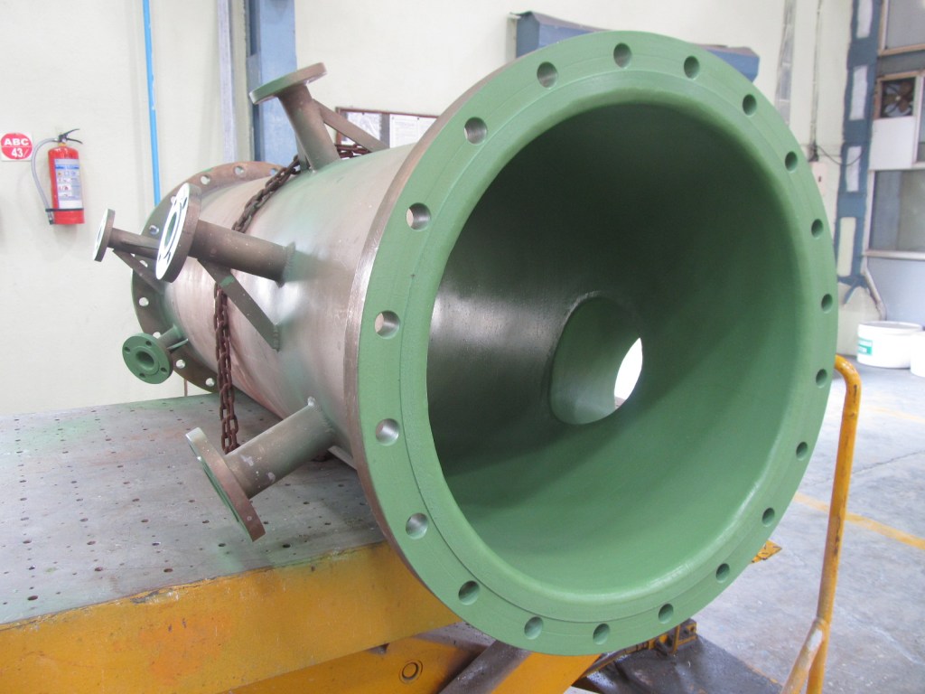 Equipment Coating 7 DN 800 x 1500mm Long Distillation Column